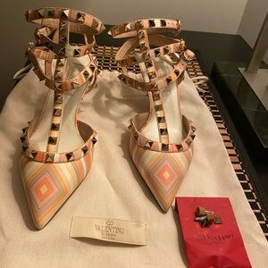 Valentino Leather Pastel Heels